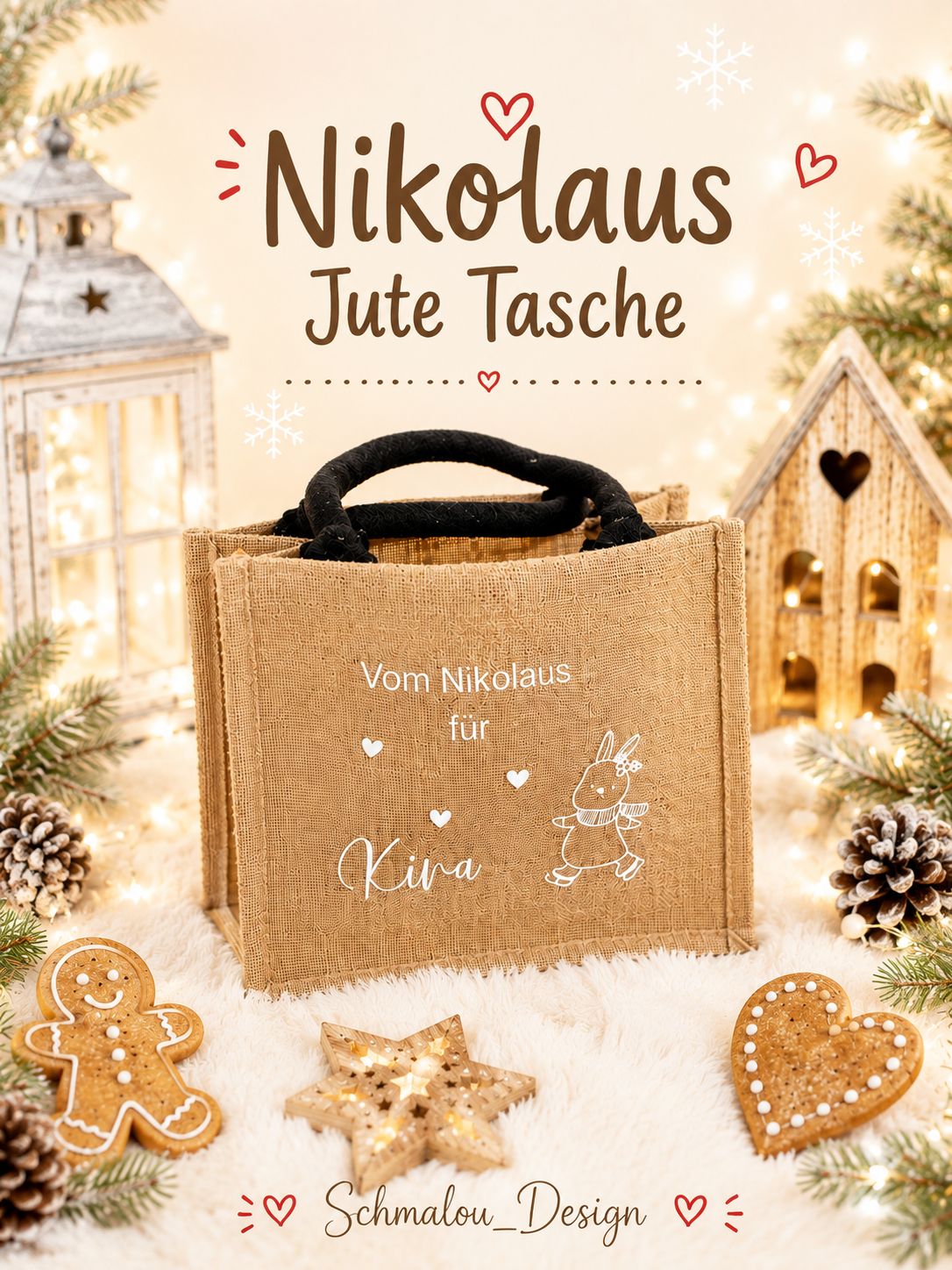 Nikolaus Jute Tasche