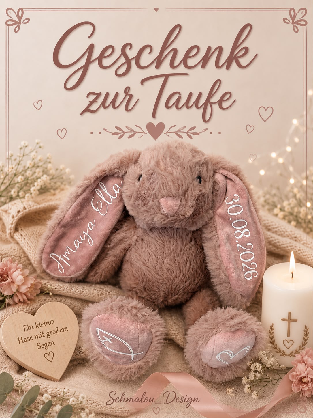 Kuschelhase - personalisiert